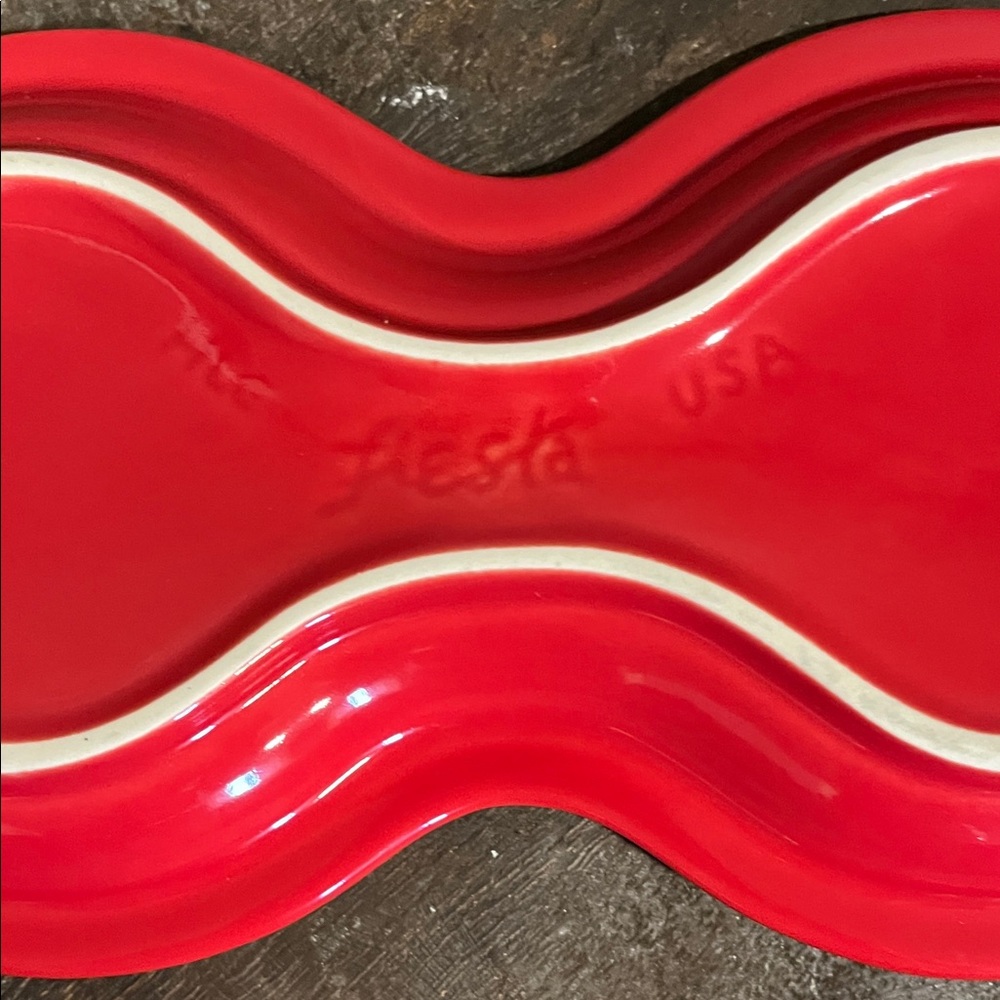 Scarlet Fiestaware Sugar and Creamer Set - Picture 5 of 8